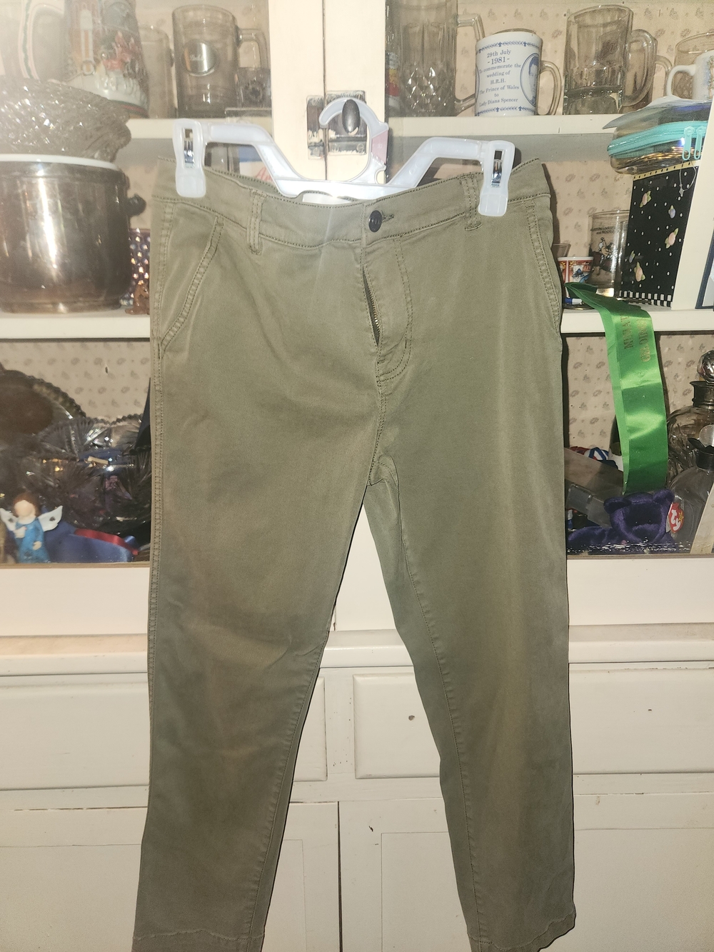 Current/Elliott Olive Green Chino Pants